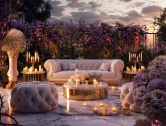 Jak urządzić taras z meblami ogrodowymi w stylu glamour