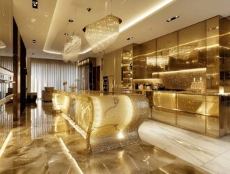 Jakie materiały najlepiej komponują się z wnętrzami glamour w kuchniach