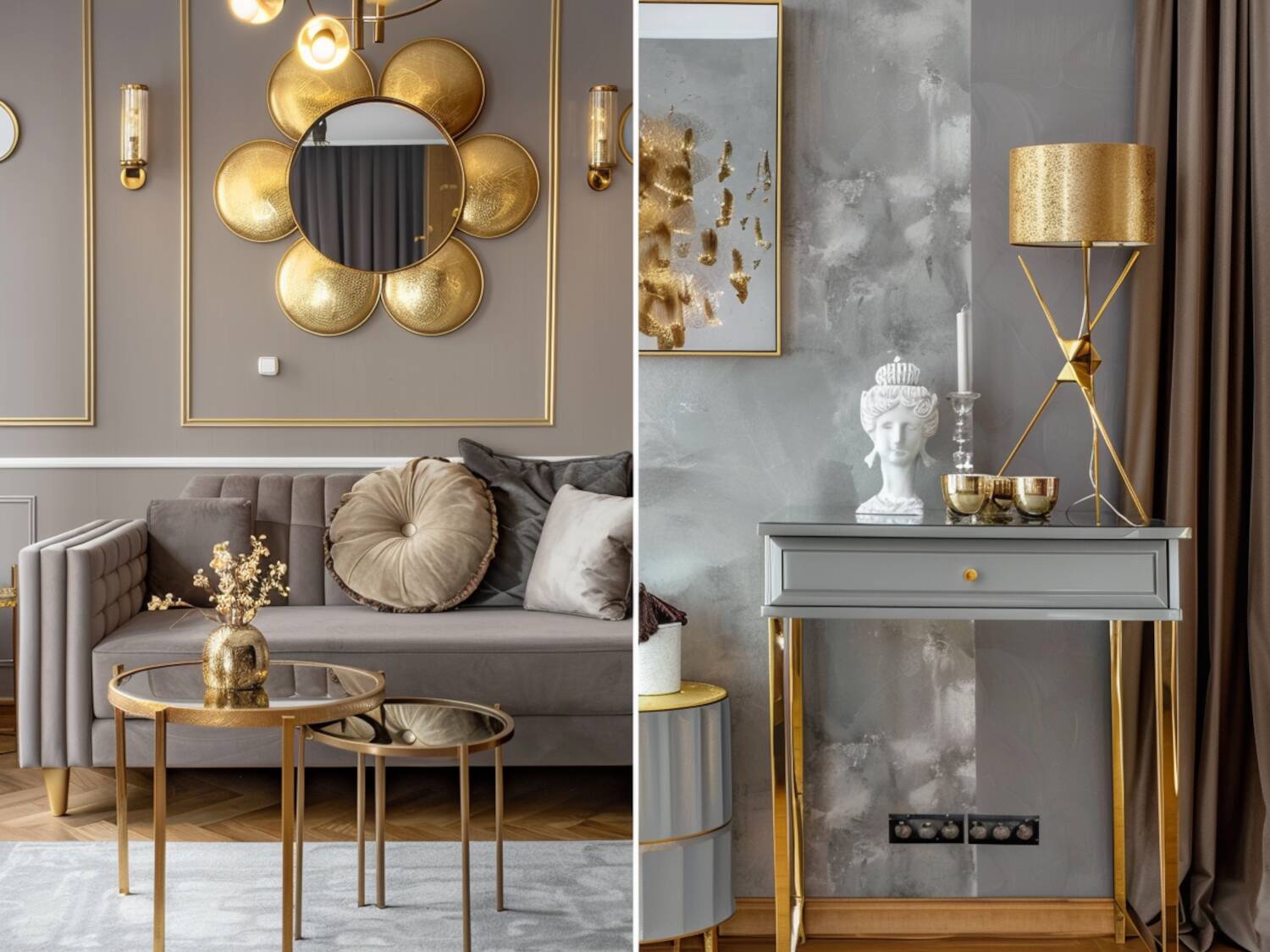 Najlepsze półki ścienne w stylu glamour do mieszkań w bloku