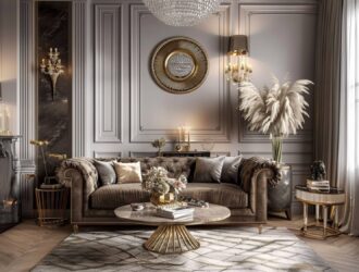 10 inspiracji na urządzenie sypialni w stylu glamour z meblami luksusowymi