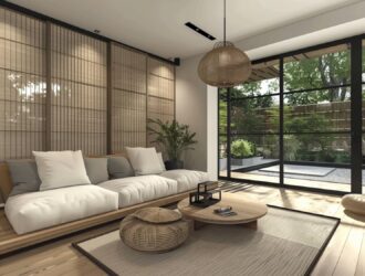 ak dopasować meble industrialne do przestrzeni w stylu japandi