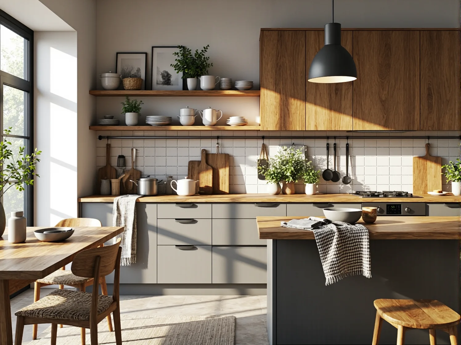 Dekoracyjne lampki solarne na stole w altanie, styl prowansalski