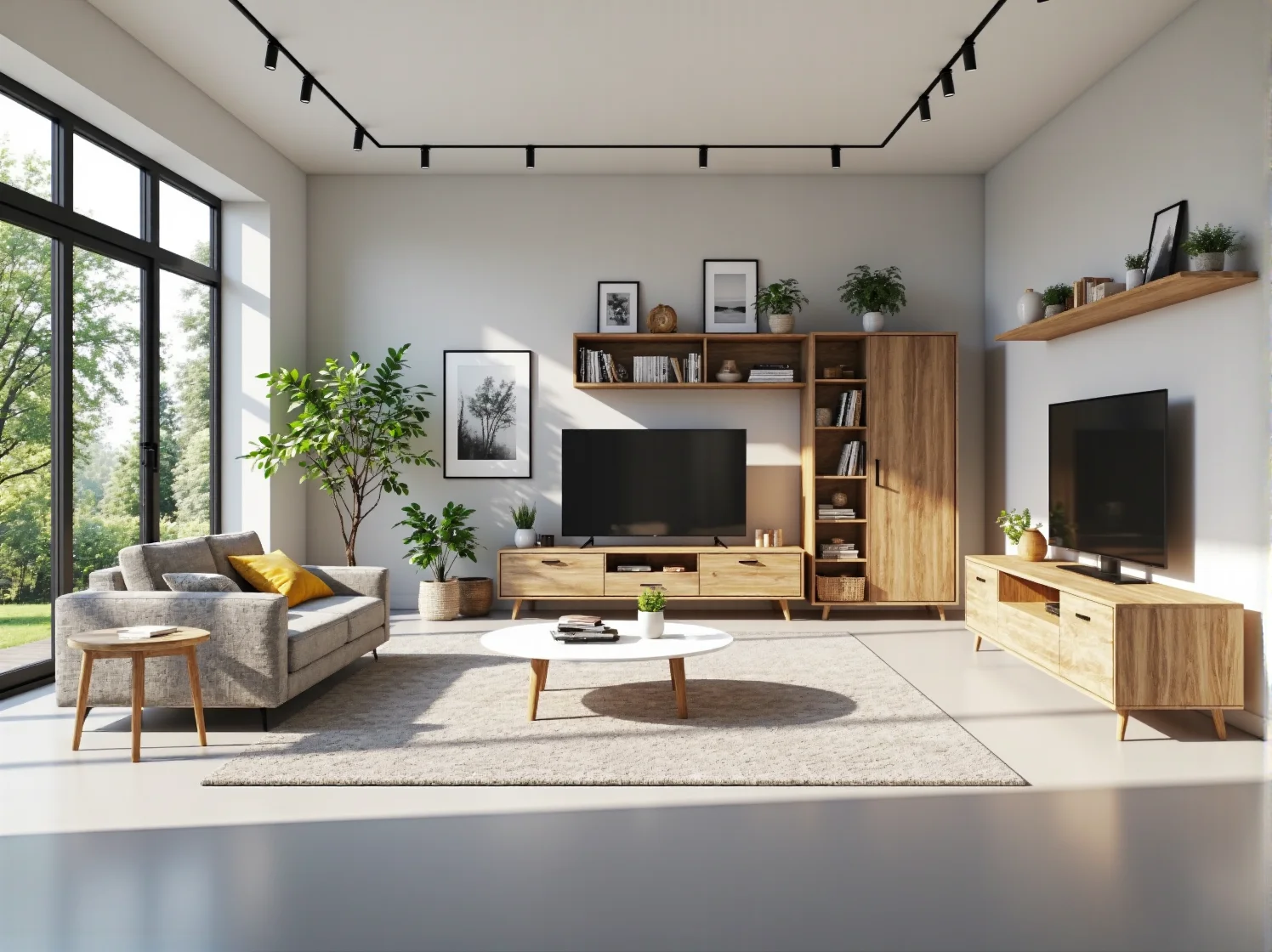 Ekologiczna lampa wisząca z wikliny nad łóżkiem w pokoju dziecięcym w stylu eko.