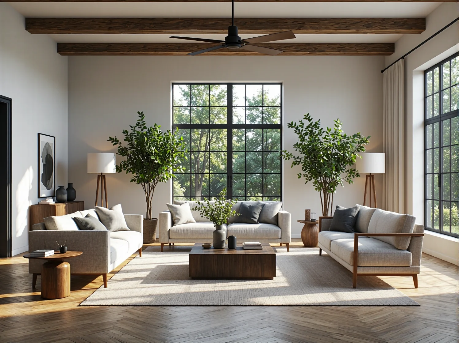 Elegancki żyrandol mosiężny w jadalni o charakterze kolonialnym.