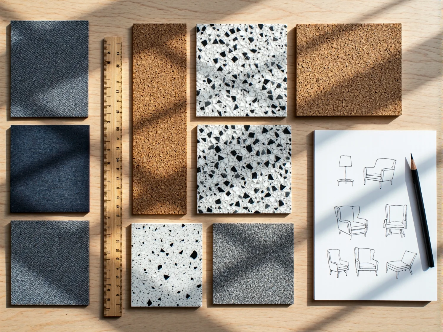 Nowoczesne szafki z jasnego drewna prezentujące innowacyjne podejście do mebli modułowych.