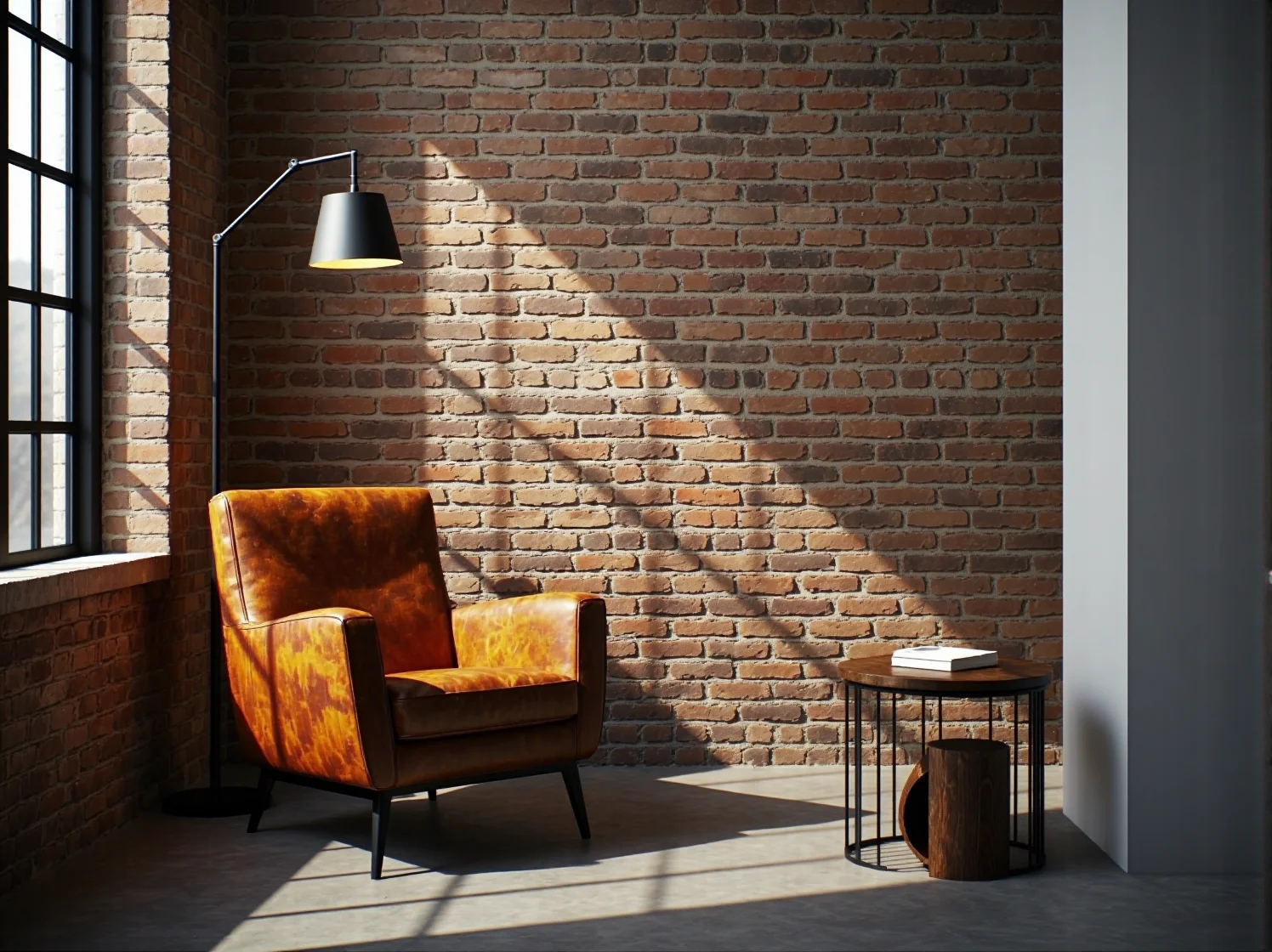 Stylowa lampa ogrodowa loftowa zamontowana przy wejściu do nowoczesnego budynku.