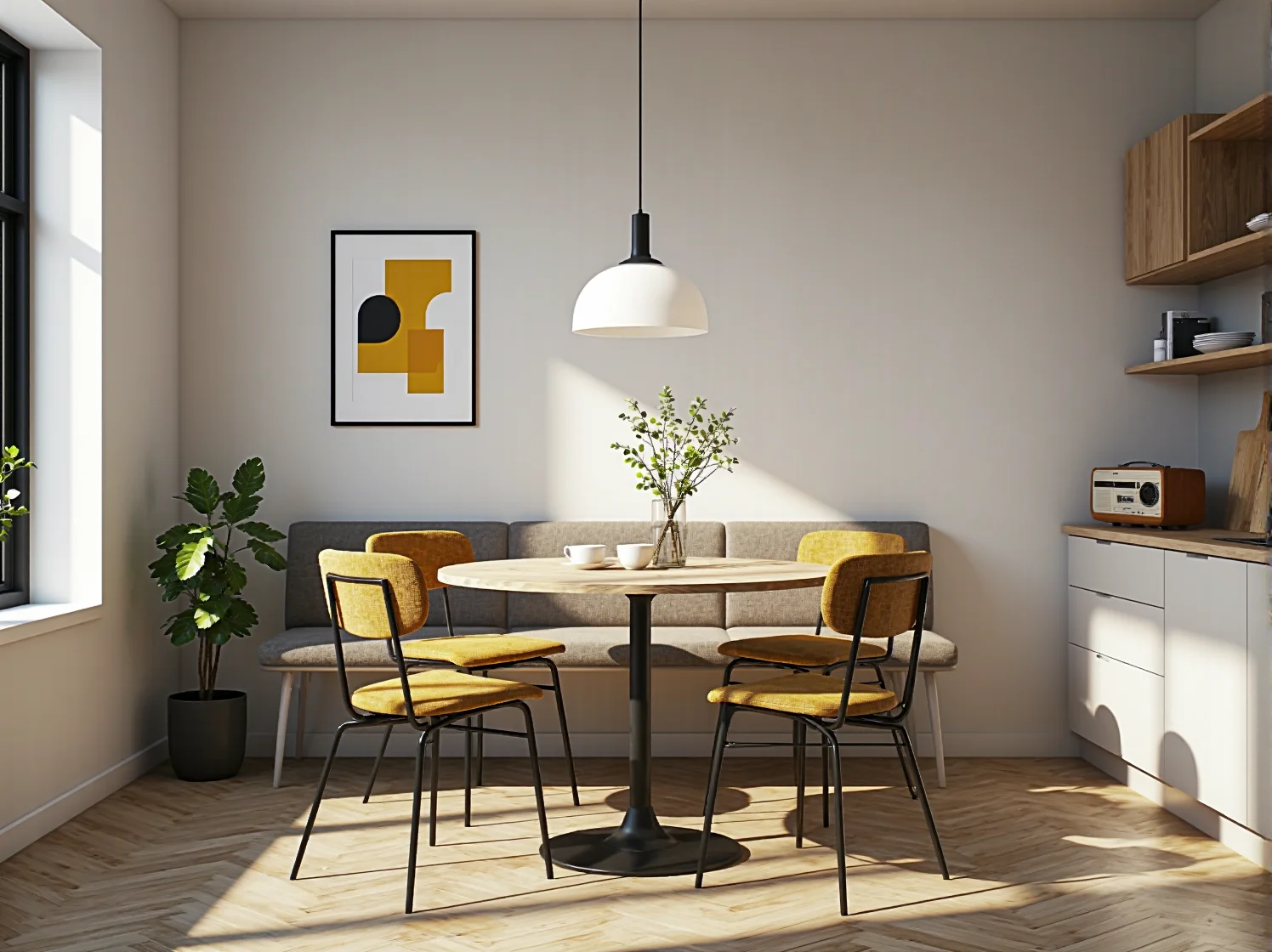 Malowanie starej szafki na buty farbą do mebli - proces odnawiania DIY w stylu skandynawskim.