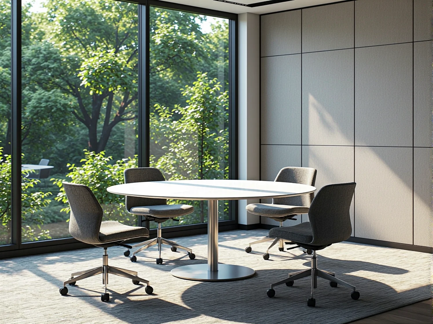 Modułowy stół do biblioteki, który można dowolnie konfigurować w przestrzeni wspólnej.