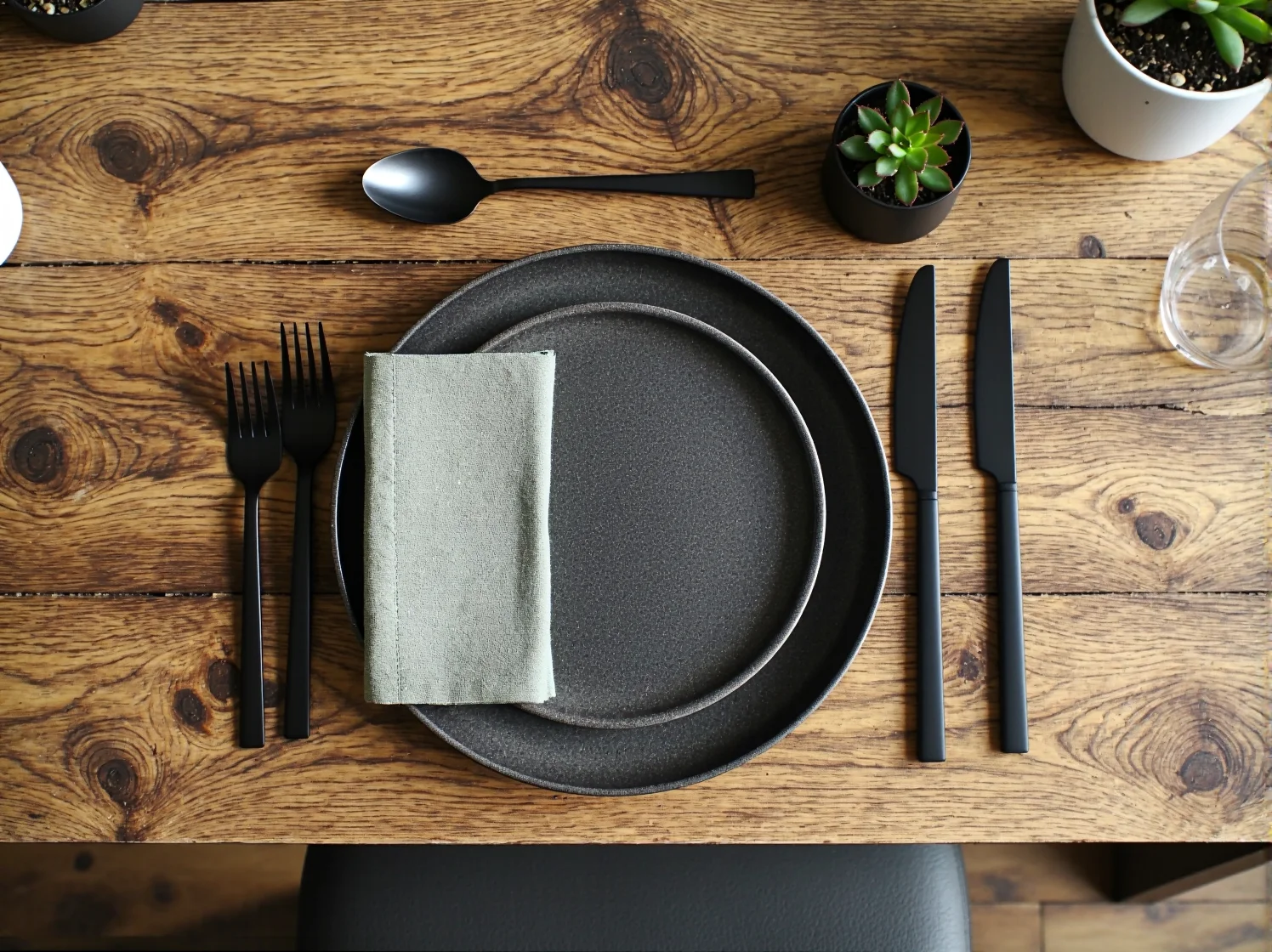 Nowoczesny stół kuchenny po renowacji w jasnym wnętrzu - inspiracja DIY do kuchni.