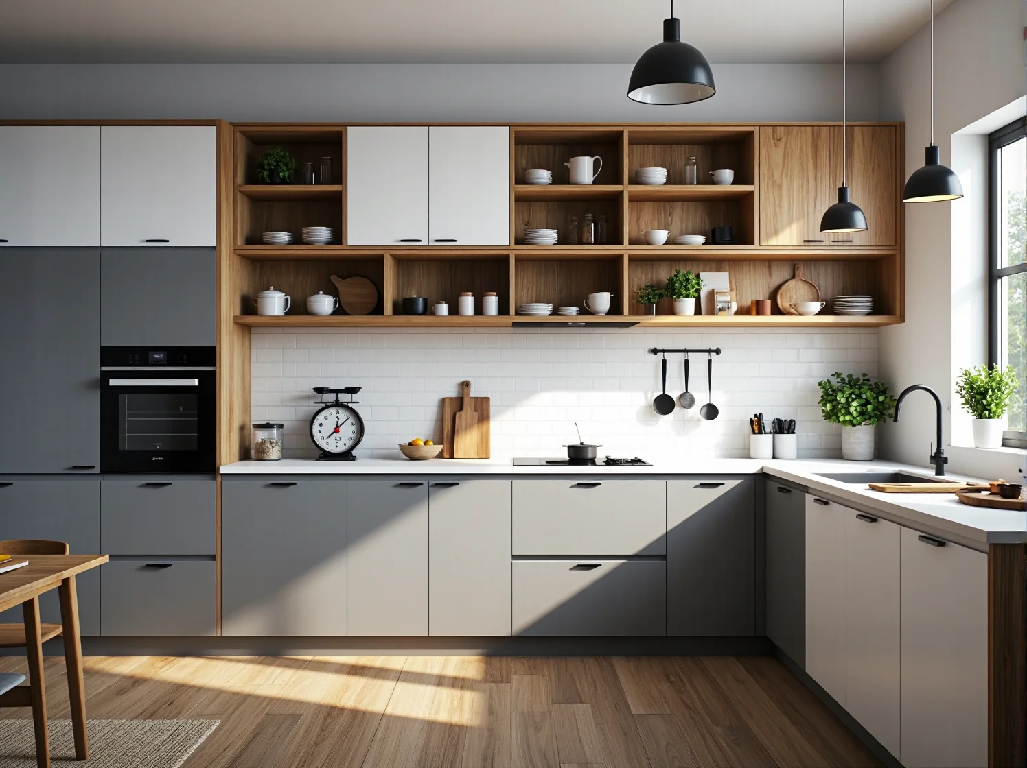 Pomysłowe schowki ukryte w meblach zapewniające dodatkowe miejsce do przechowywania.