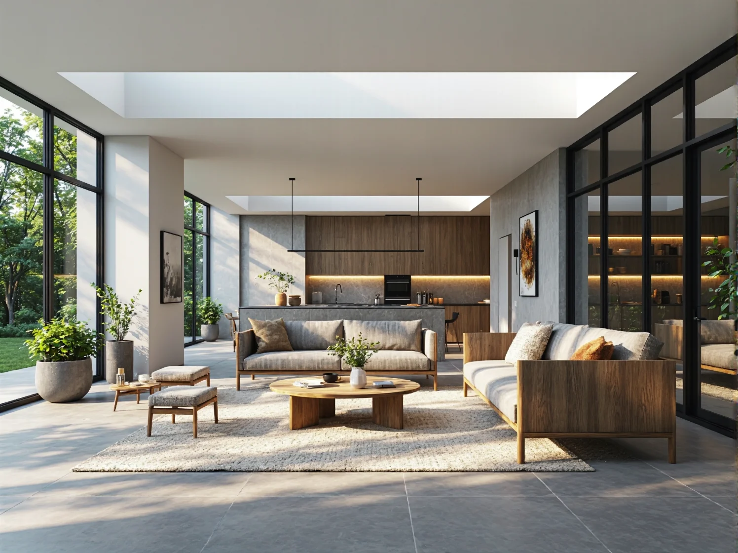 Okrągły stolik kawowy dębowy z solidną drewnianą podstawą