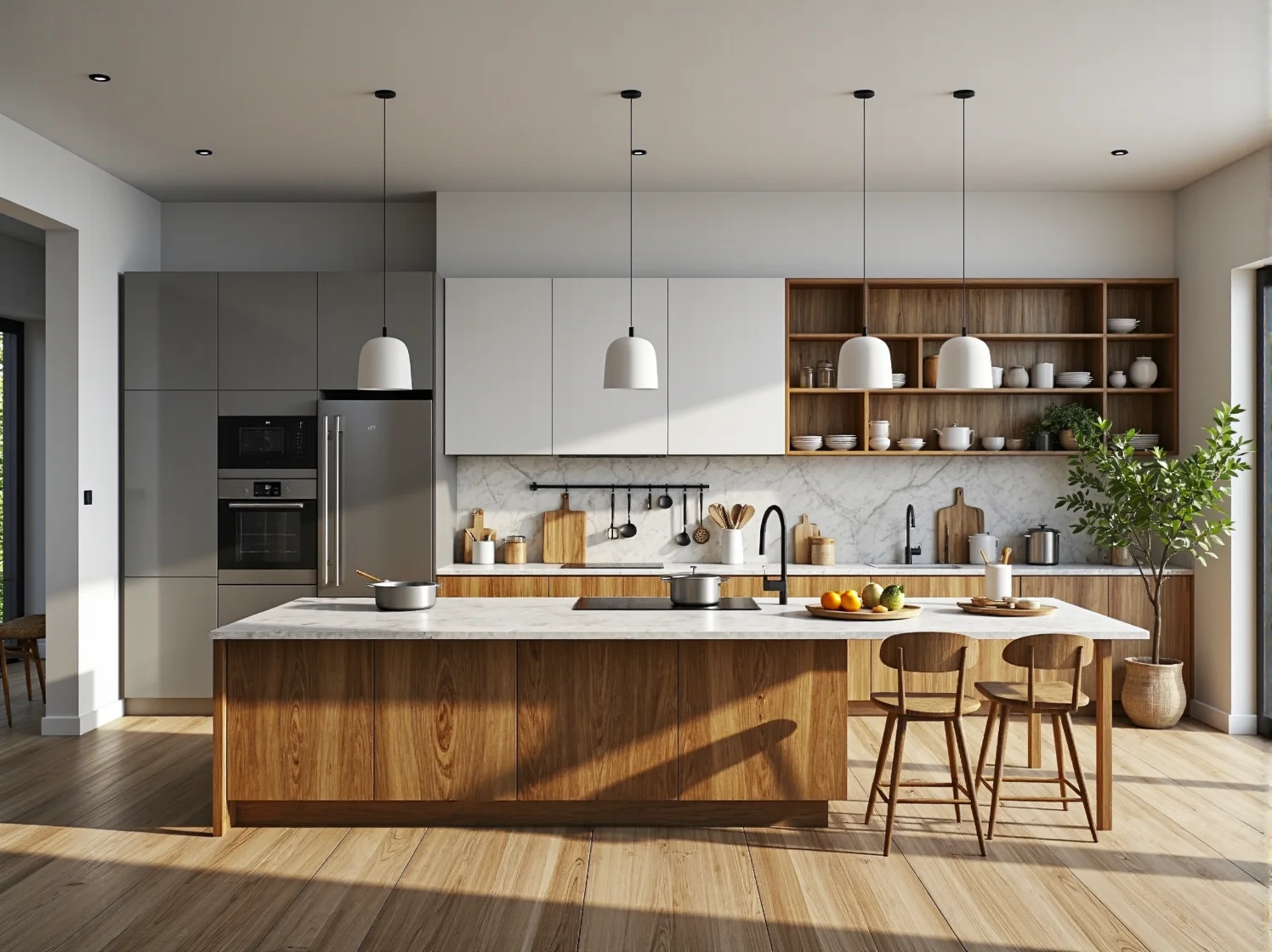 Oświetlenie ogrodowe solarne wyznaczające ścieżkę do altany w ogrodzie