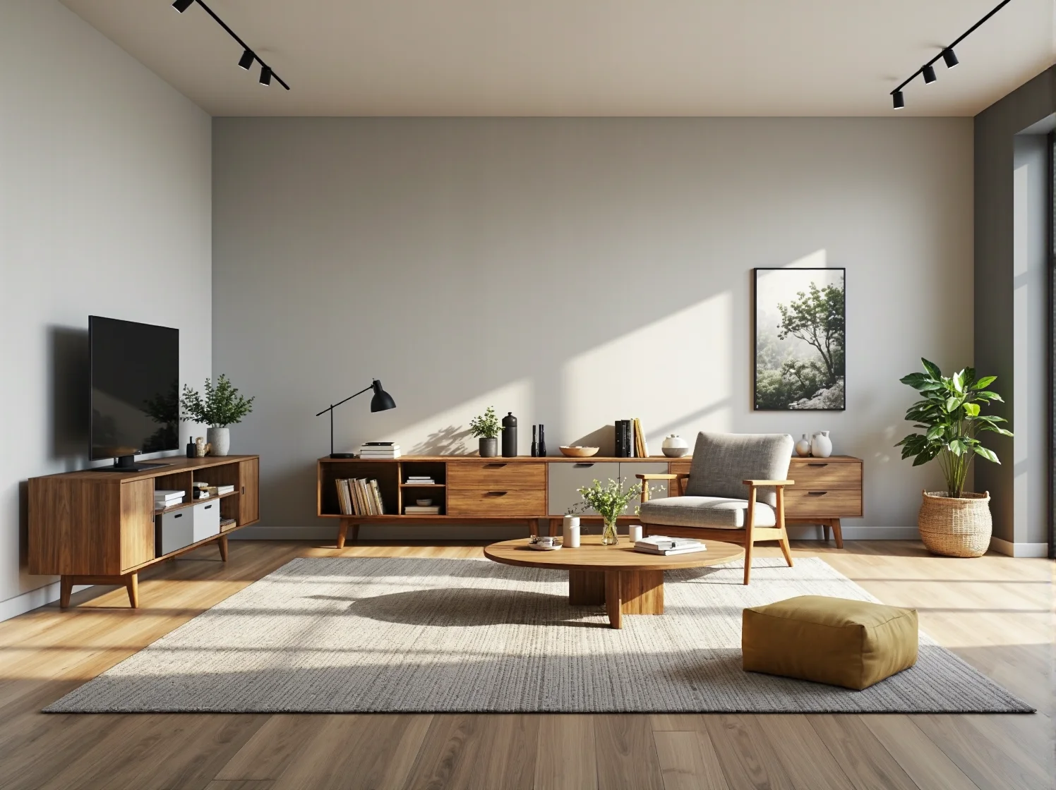 Zdrowe oświetlenie LED w kąciku do nauki w pokoju dziecka urządzonym ekologicznie.