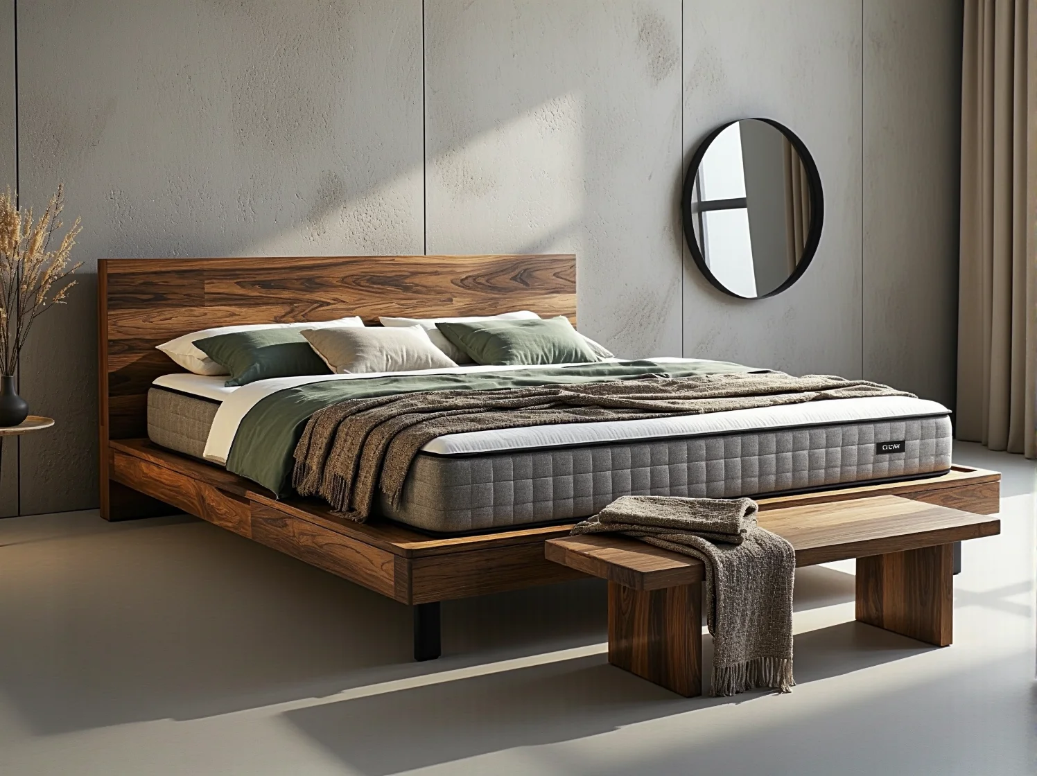 Odpoczynek sportowca na materacu termoelastycznym zapewniający zdrowy sen i odprężenie.